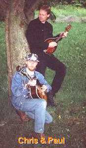 Chris & Paul in Paul's garden