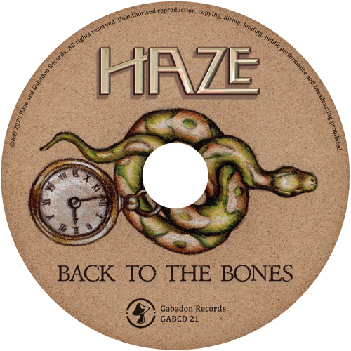 Back to the Bones CD on body